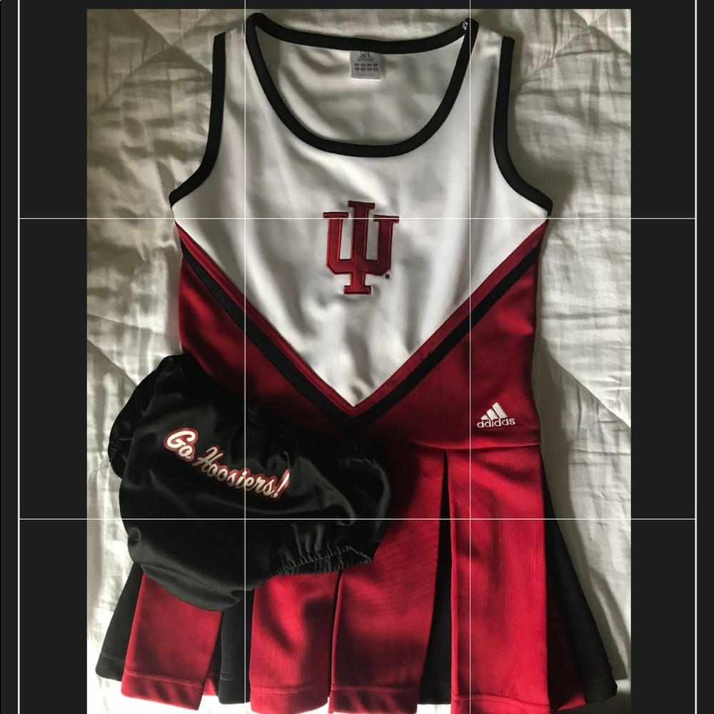 Girls XL/16 IU cheerleader dress with bloomers